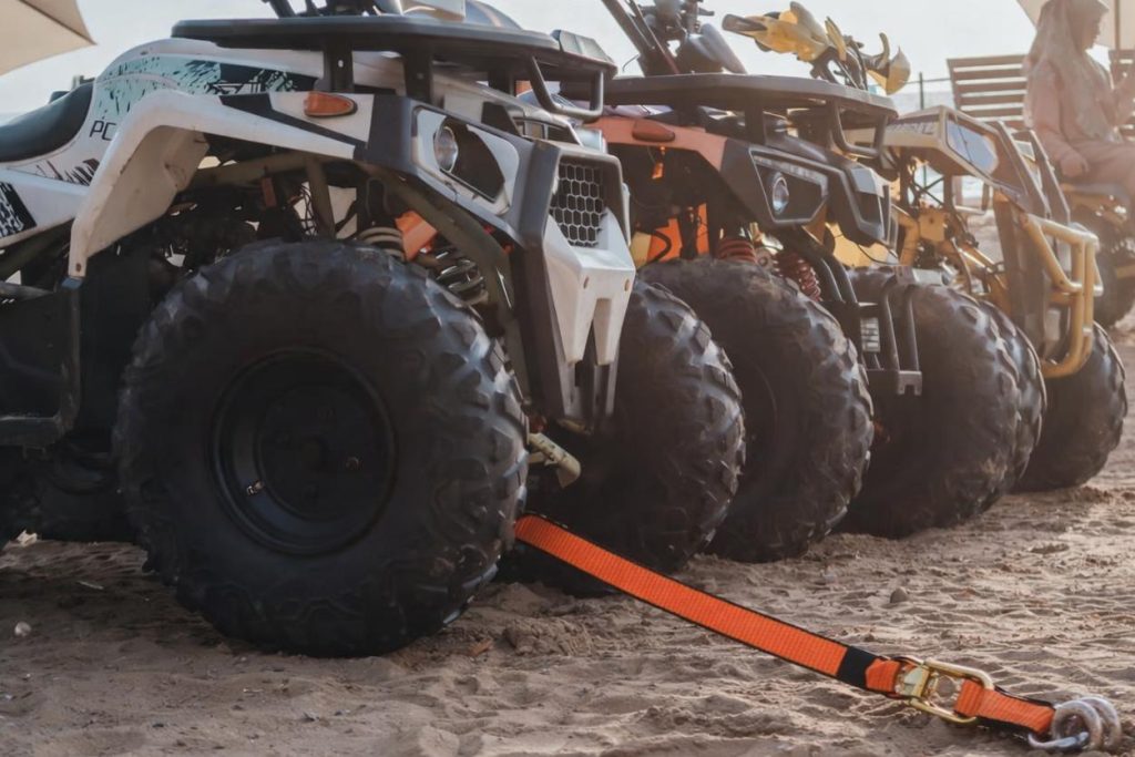 ATV tie down strap
